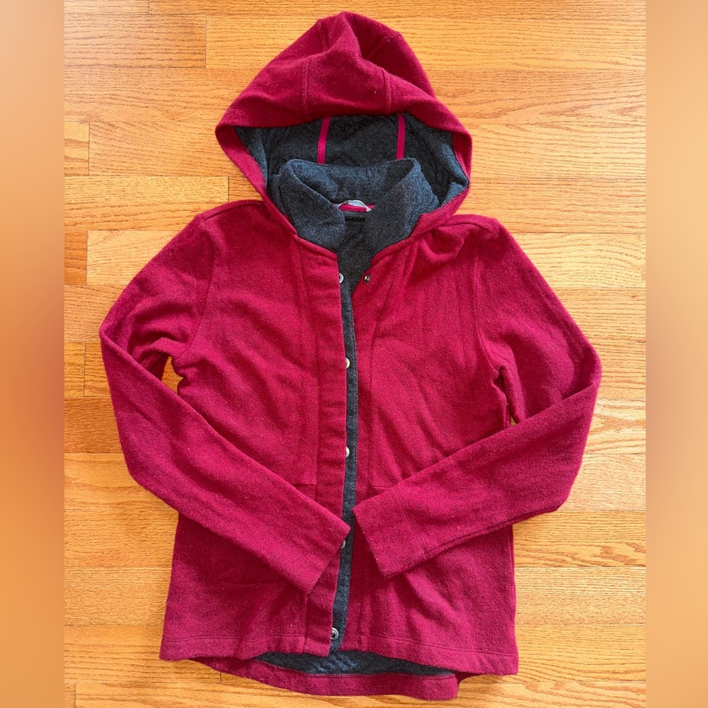 Horny Toad Hooded Wool Jacket Size M